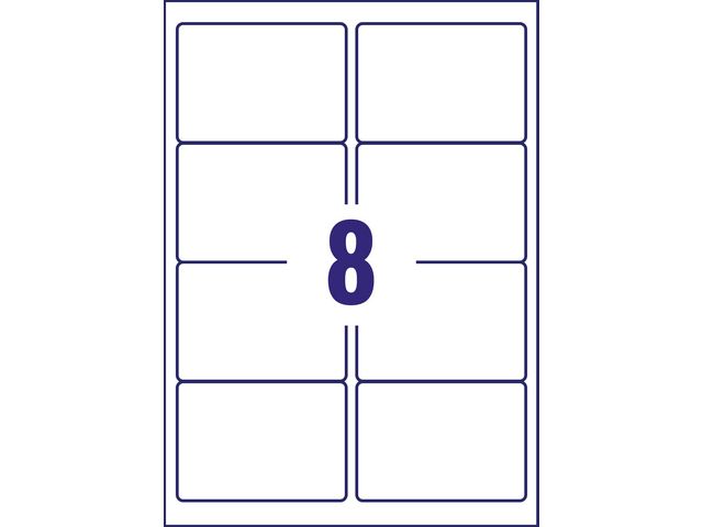 Etikett AVERY QuickDRY 99,1x67,7 200/fp