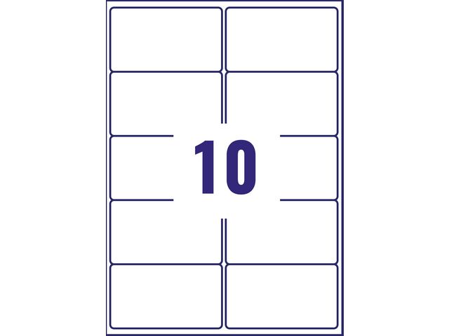 Etikett AVERY QP 99,1x57mm 1000/fp