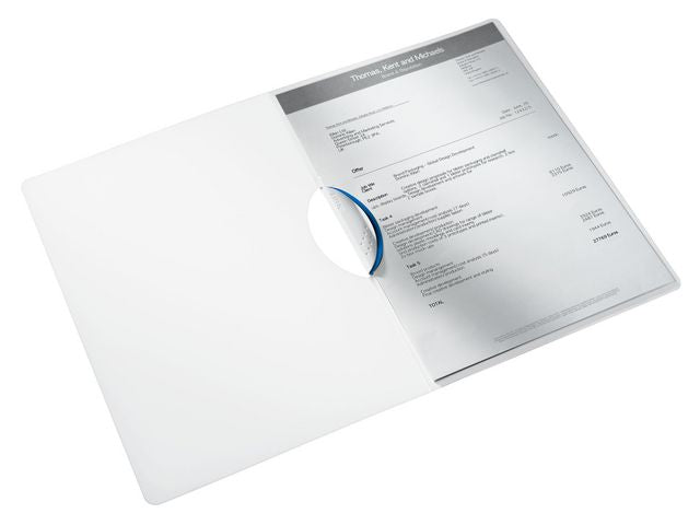 Klämmapp LEITZ WOW A4 PP blå