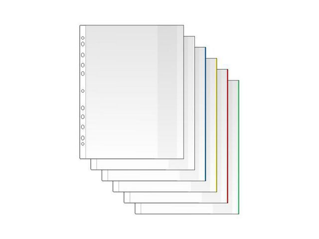 Plastficka Mapp A4 0,12mm vit 100/fp