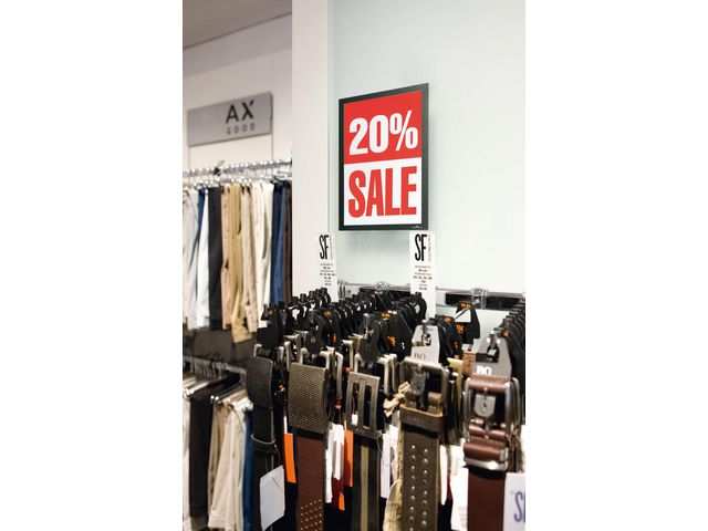 Magnetram självh.DURAFRAME A4 svart 2/fp