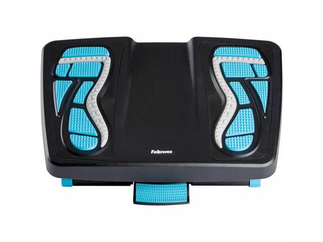 Fotstöd FELLOWES massage svart/blå