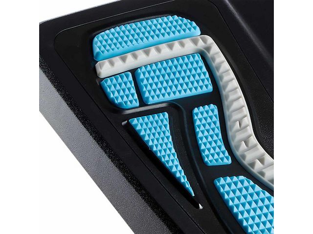 Fotstöd FELLOWES massage svart/blå