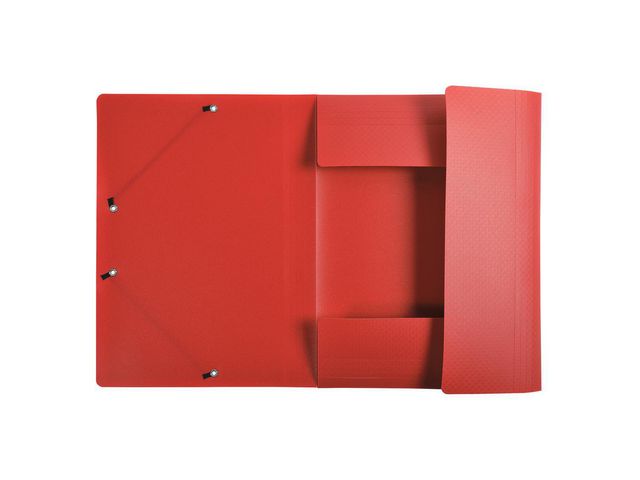 Gummibandsmapp 3-klaff A4 PP sorterade