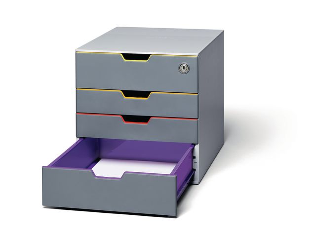 Blankettbox DURABLE Varicolor 4 Safe grå