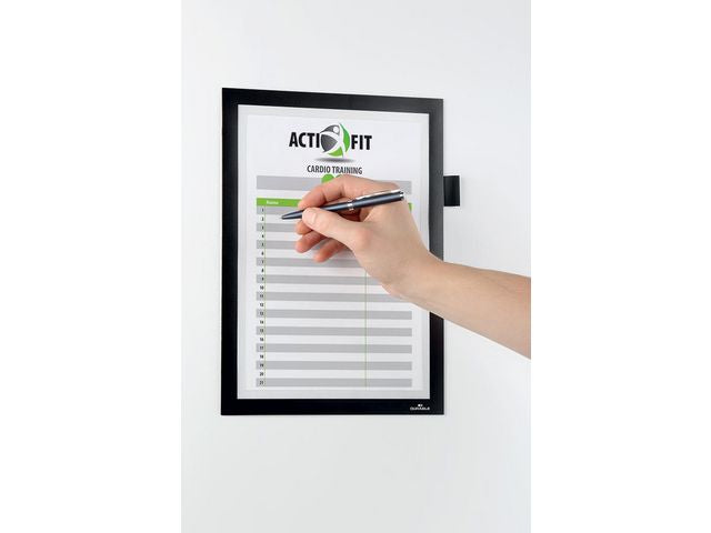 Magnetram självh DURAFRAME note A4 svart