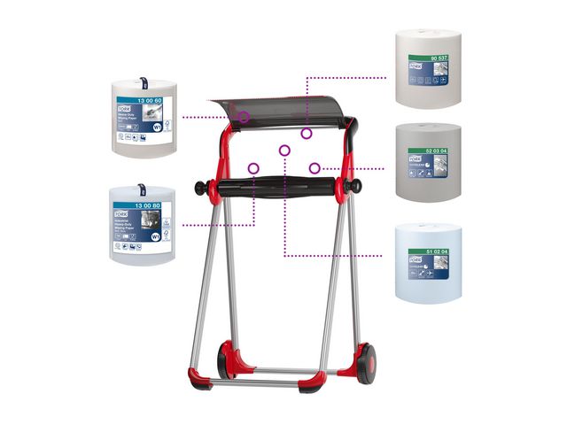 Dispenser TORK W1 Golvställ röd