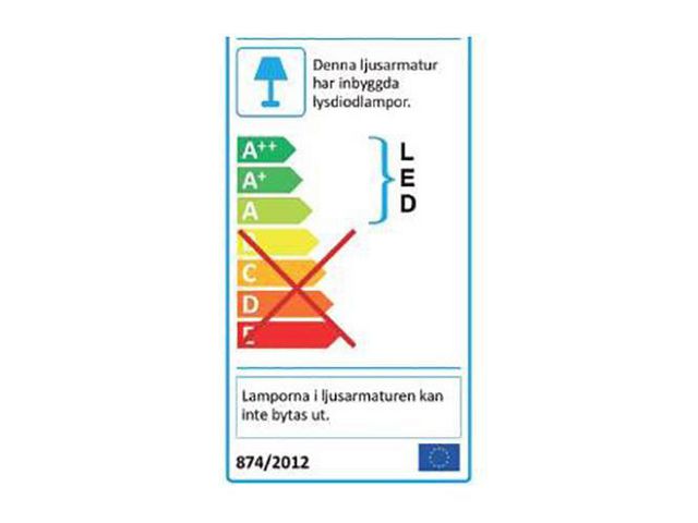 Lampa MATTING Lissabon LED svart