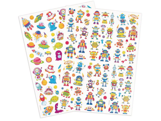 Stickers robotar och rymdfigurer 154/fp