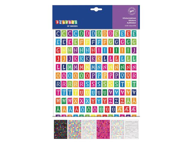 Stickers Bokstäver 1100/fp