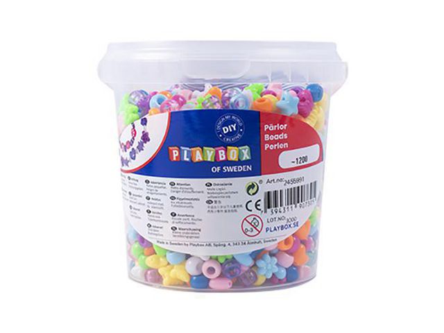 Plastpärlsats stora hål 1200/fp