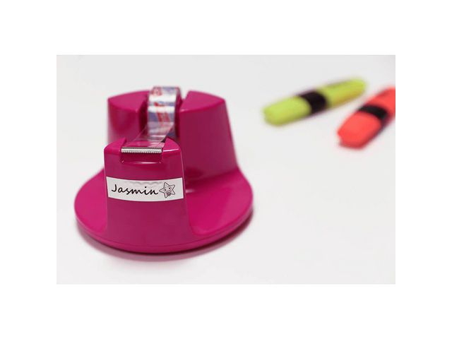 Tape BROTHER TZEM931 12mm sv på silver