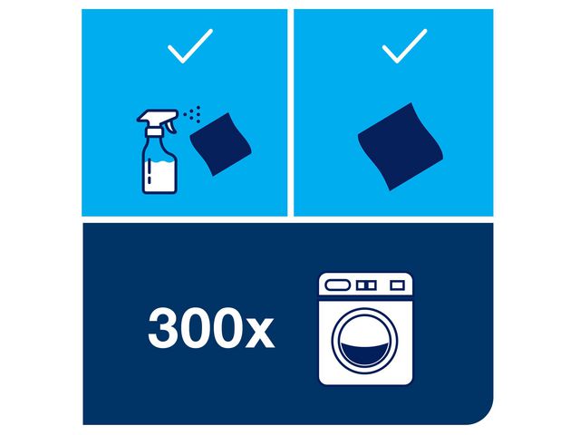 Microfiberduk TORK 30,5x30,5cm blå 6/fp