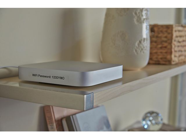 Tape LetraTAG plast 12mm svart på transp