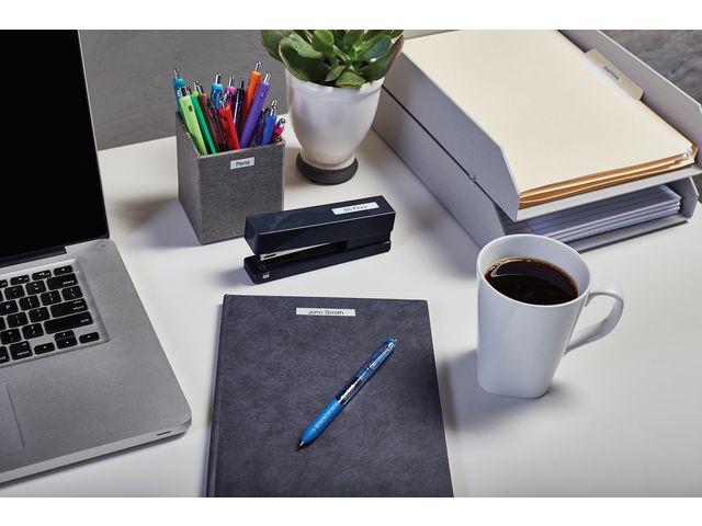 Tape DYMO D1 24mm svart på vit