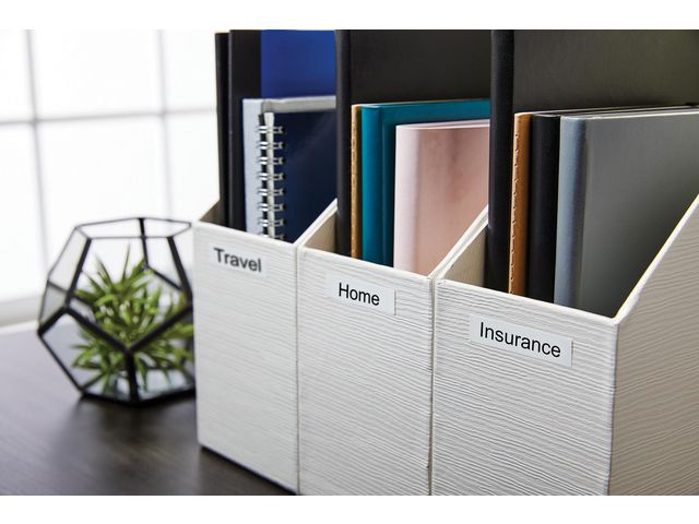 Tape DYMO D1 19mm svart på vit