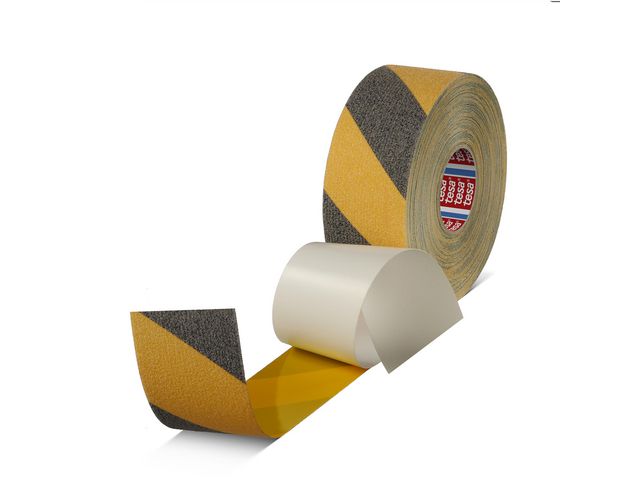 Halkskyddstejp TESA 50mmx15m gul/svart