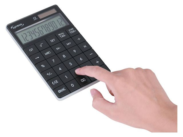 Bordsräknare LYRECO 1589 12 siffror sva