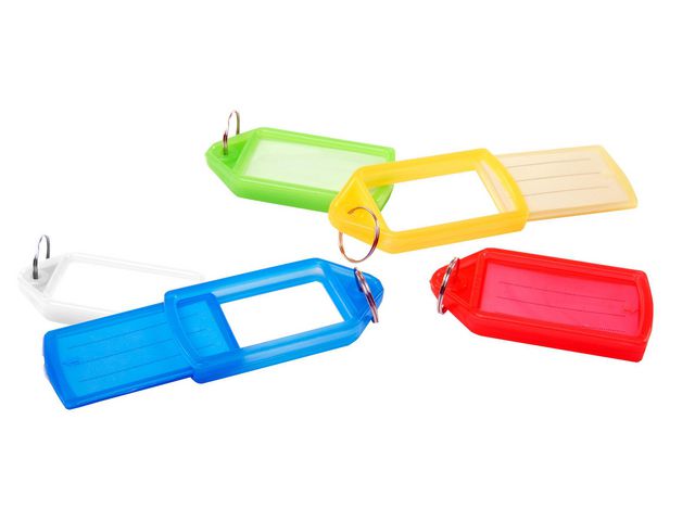 Nyckelbricka PAVO sort.färg 10/fp