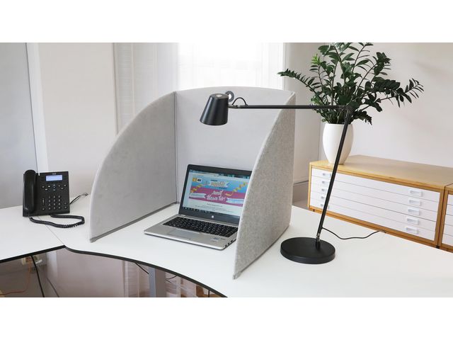 StandUp Bordsskärm 58 cm grå