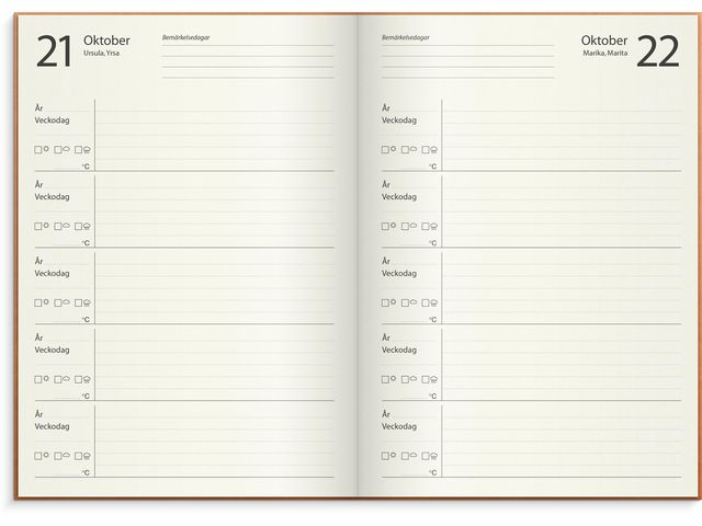 5-årsdagbok konstläder cognac-1055