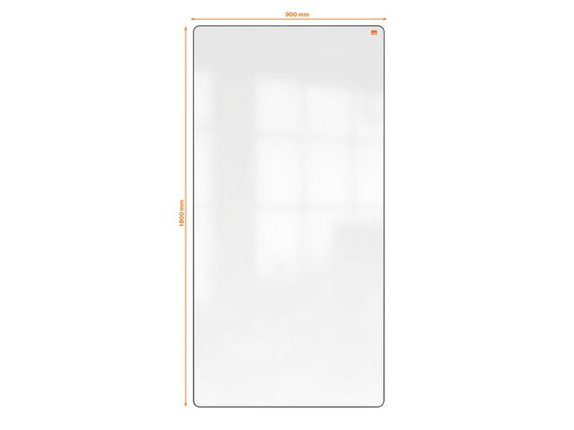 Whiteboard NOBO MoveMeet svart 180x90