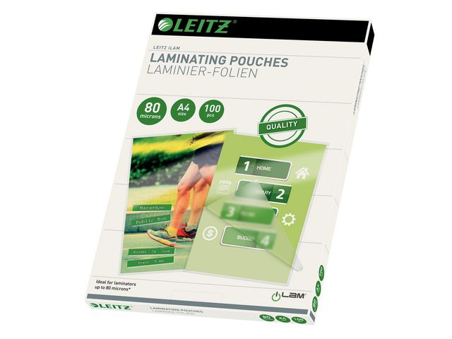 Laminat LEITZ A4 80mic klar 100/fp