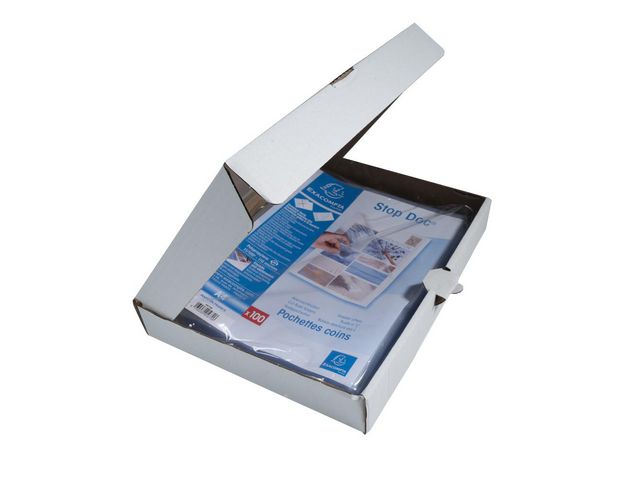 Aktmapp EXACOMPTA A4 0,11mm klar 100/fp