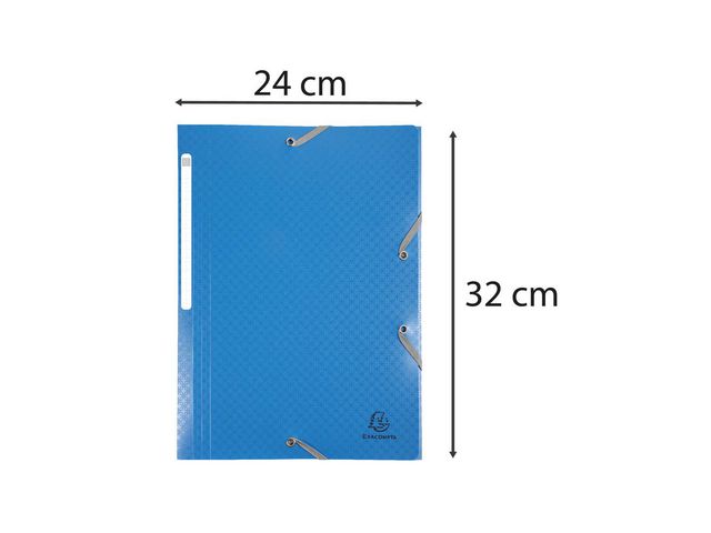 Gummibandsmapp EXACOMPTA 3-k PP A4 4/fp