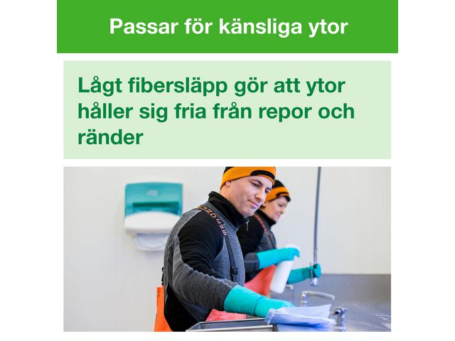 Rengöringsduk TORK W4 Slitstark 90/fp