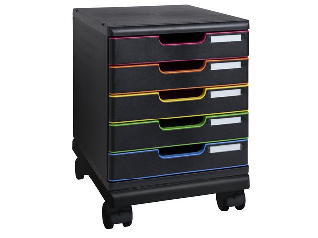 Hjulsats EXCOMPTA MODULODOC serie svart