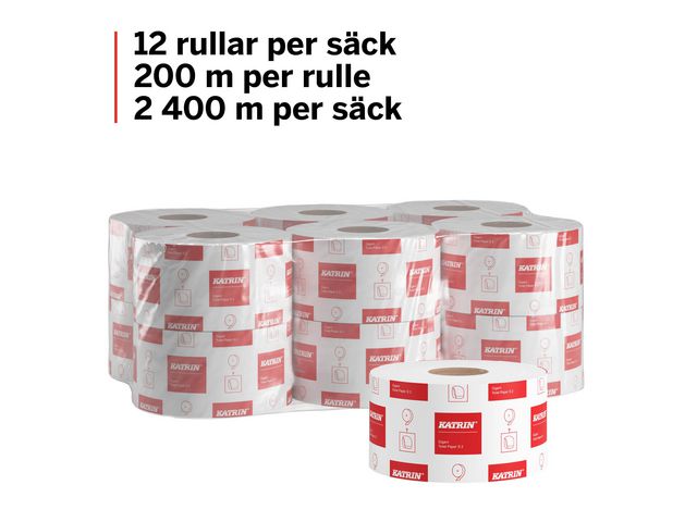 Toalettpapper KATRIN Gigant S2 200m12/fp