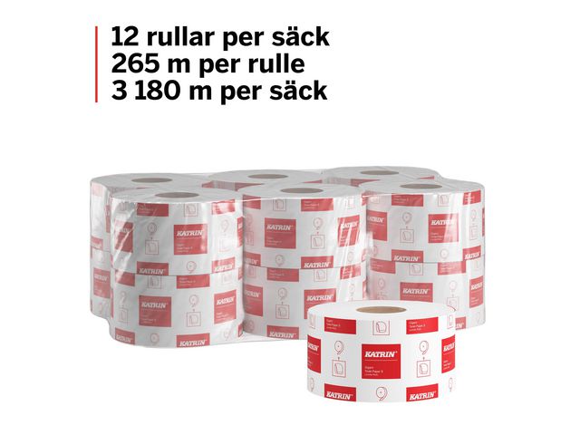Toalettpapper KATRIN Gigant S 265m 12/fp