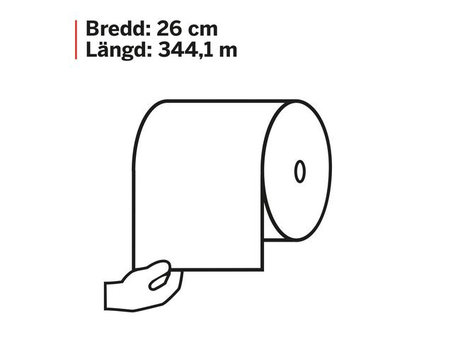 Industritork KATRIN Plus L blå 344m