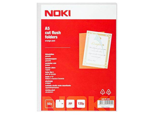 Aktmapp NOKI A5 0,12 transparent 50/fp
