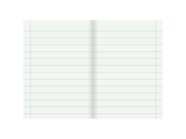 Skrivhäfte A5 linjerat 14,5mm ljusgrön