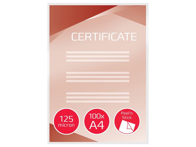 Laminat GBC S-H A4 125mic klar 100/fp