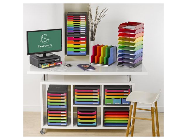 Blankettbox BIGBOX PLUS 5 lådor regnbåge