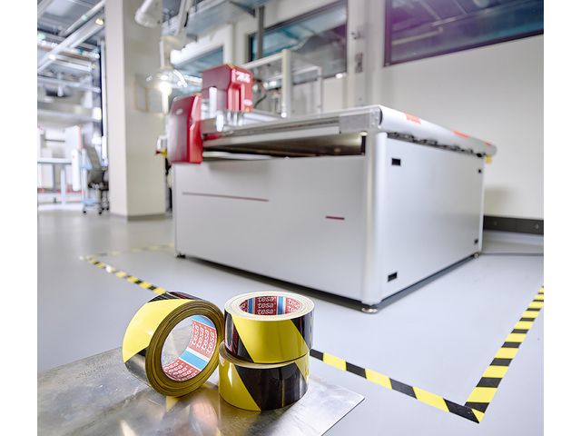 Golvtejp Anti-Scratch 50mmx20m gul/svart