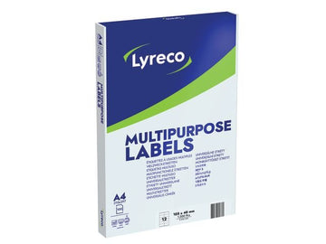 Etikett Lyreco 105x48mm 1200-pack