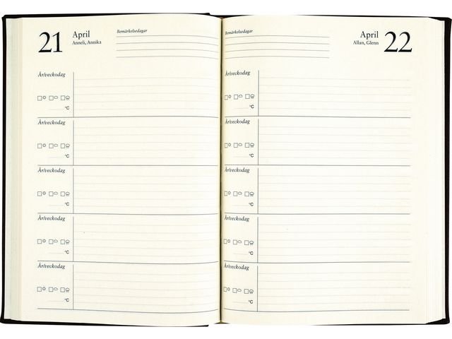 5 - årsdagbok konstläder cognac - 1055