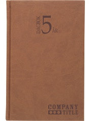 5-årsdagbok konstläder cognac-1055