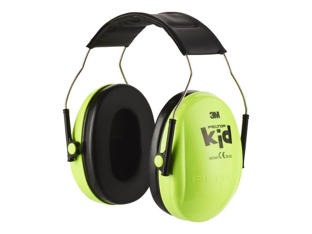 Hörselkåpa 3M PELTOR KID neongrön