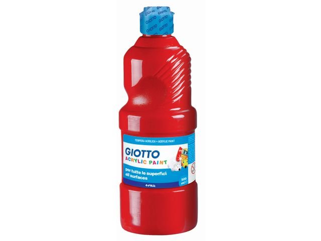 Akrylfärg Giotto 500 ml röd