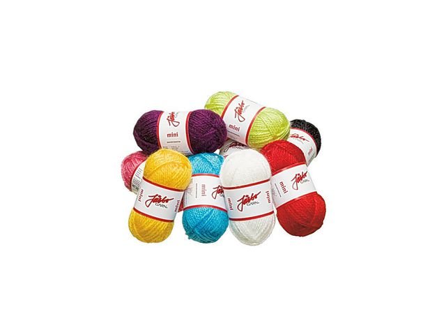 Akrylgarn mini 10 färger