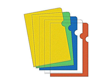 Aktmapp A4 0,12 sorterade färger 10-pack
