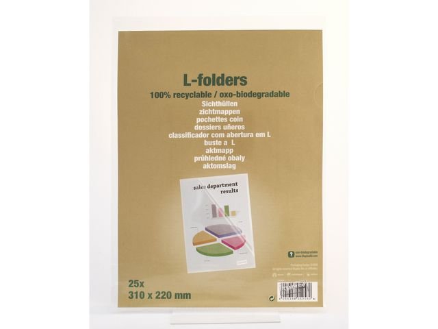 Aktmapp av återv PP A4 0,12 ofärg 25/fp