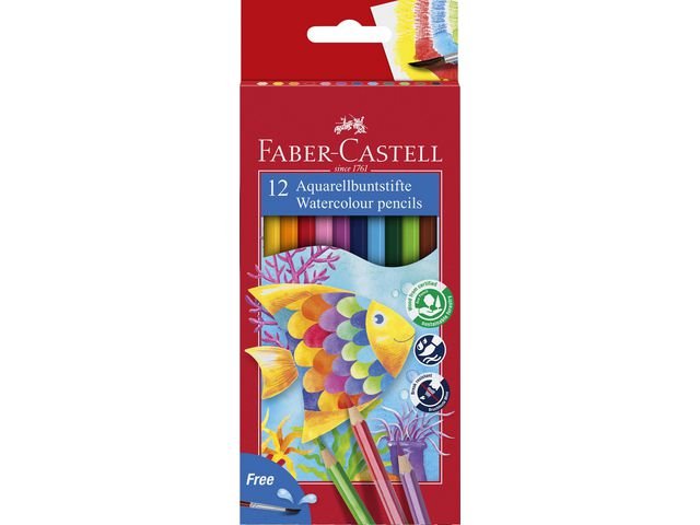 Akvarellpenna FABER - CASTELL 12 färger