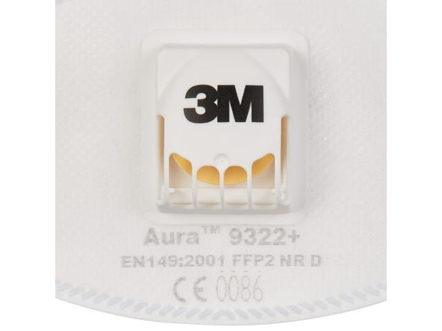 Andningsskydd 3M Aura FFP2 9322+V 10/fp