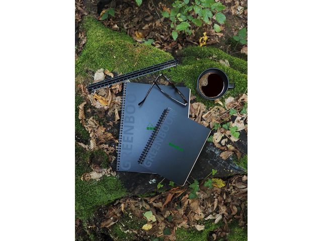 Anteckningsblock GREENBOOK A4+ rut recy